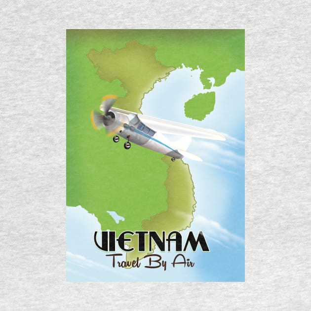 Vietnam Travel poster by nickemporium1